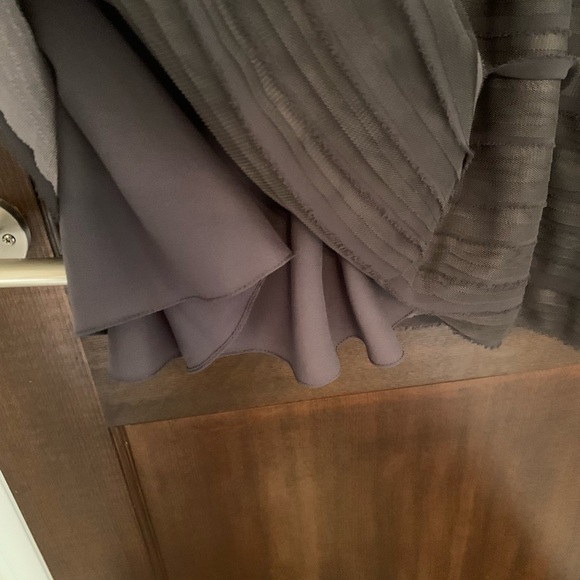 BCBG MAXAZRIA Wendy Grey Combo Mesh Tulle Cocktail Dress Size 4 - Picture 4 of 7